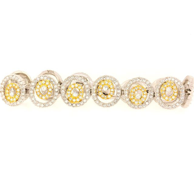 Two Tone Spiral Bracelet