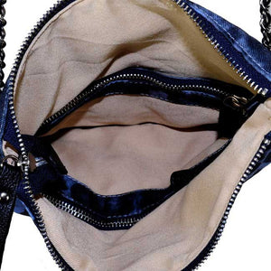 Blue Leopard Clutch messenger Bag