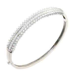 Queen CZ Crystal Bangle Bracelet
